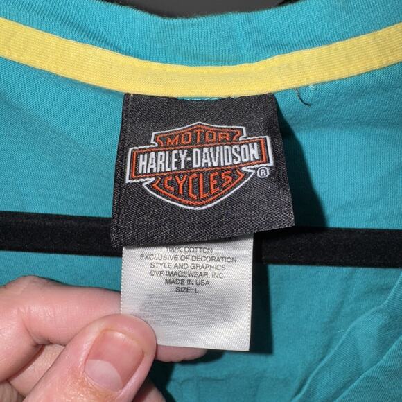 Y2K 2014 Harley Davidson Women’s Real Montana Longsleeve Shirt Size Large - Picture 4 of 6